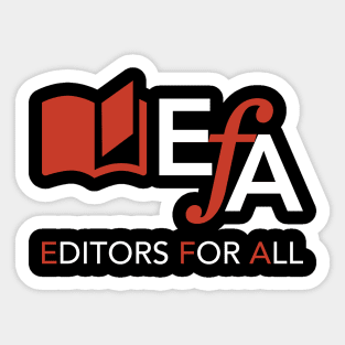 Editors for All Sticker